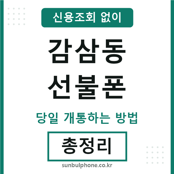 감삼동선불폰