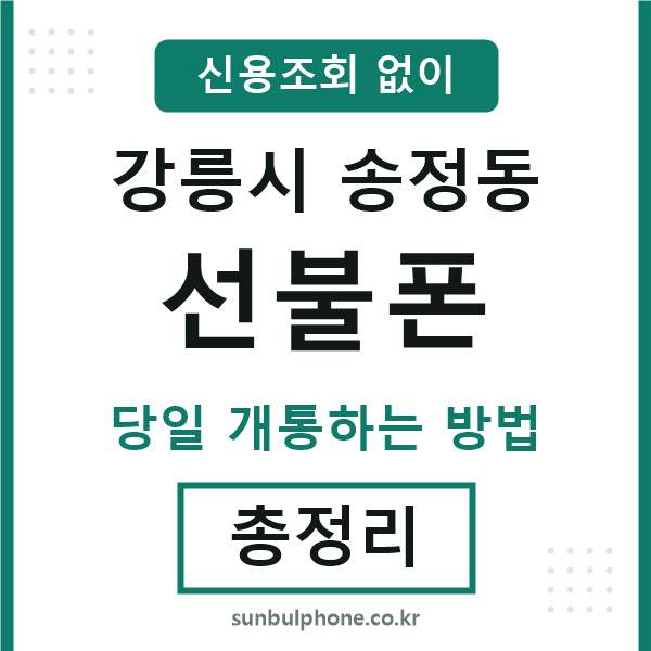 강릉시송정동선불폰
