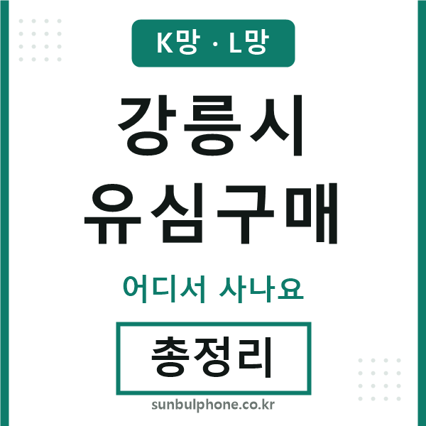 강릉시 유심구매