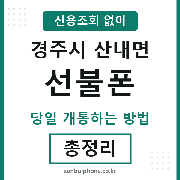 경주시산내면선불폰
