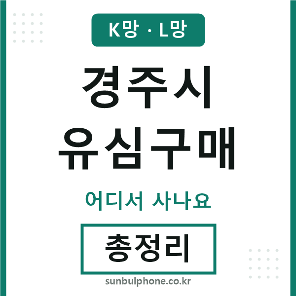 경주 유심구매