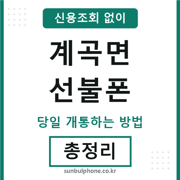 계곡면선불폰