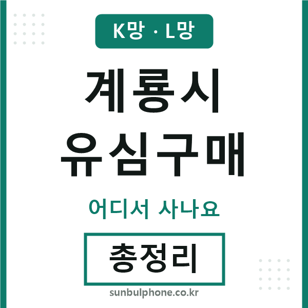 계룡 유심구매