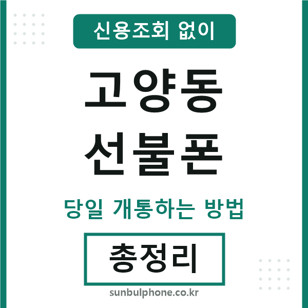 고양동선불폰