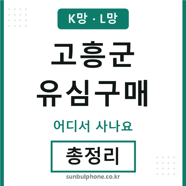 고흥 유심구매