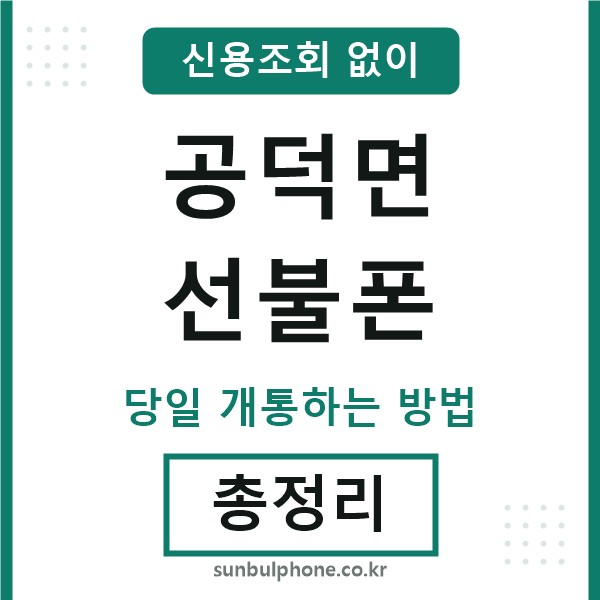 공덕면선불폰