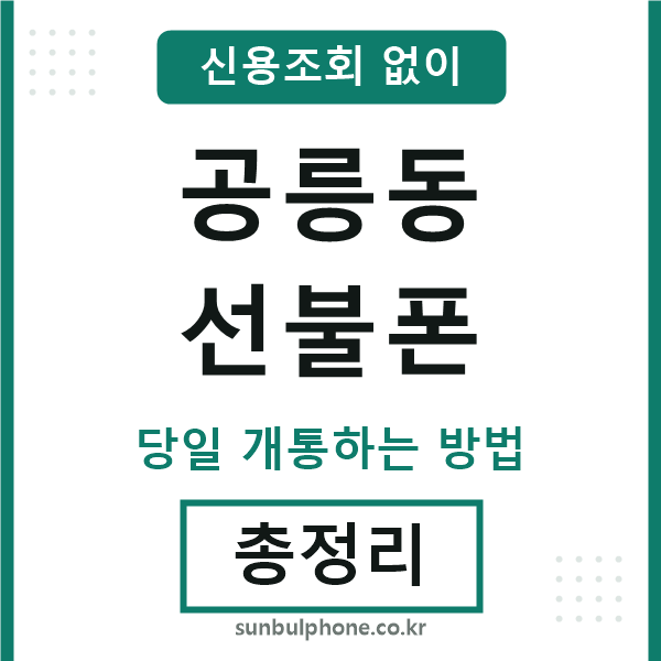 공릉동선불폰