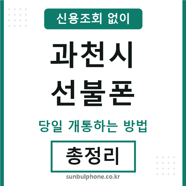 과천시선불폰