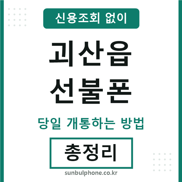 괴산읍선불폰