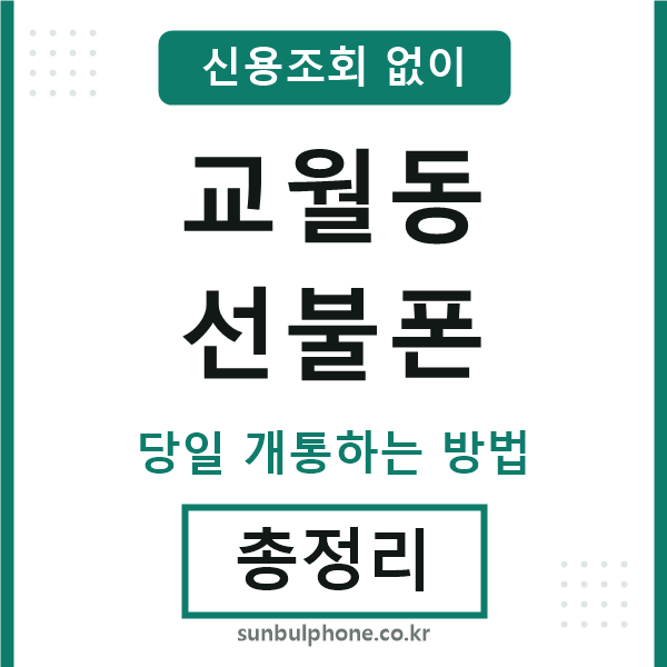 교월동선불폰