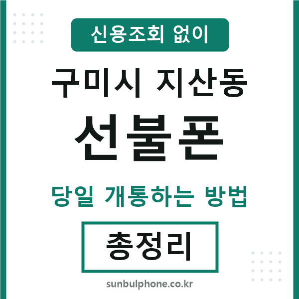 구미시지산동선불폰