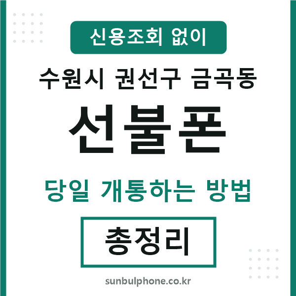 권선구금곡동선불폰