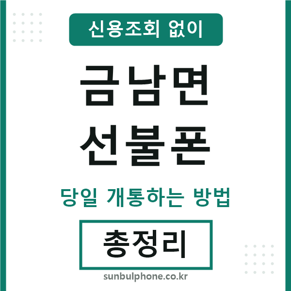 금남면선불폰