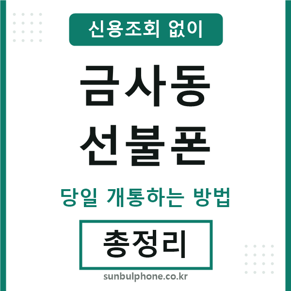 금사동선불폰