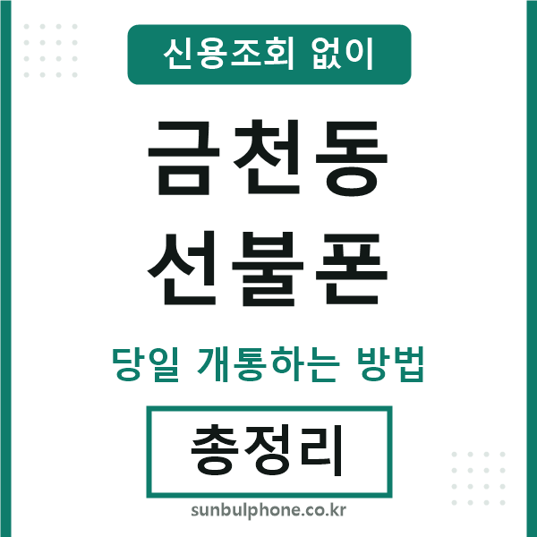 금천동선불폰