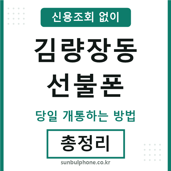 김량장동선불폰