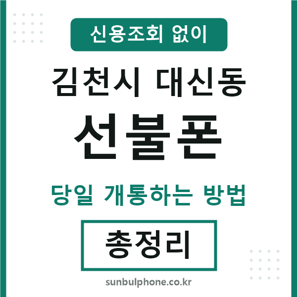 김천시대신동선불폰