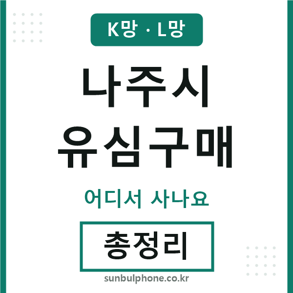 나주 유심구매