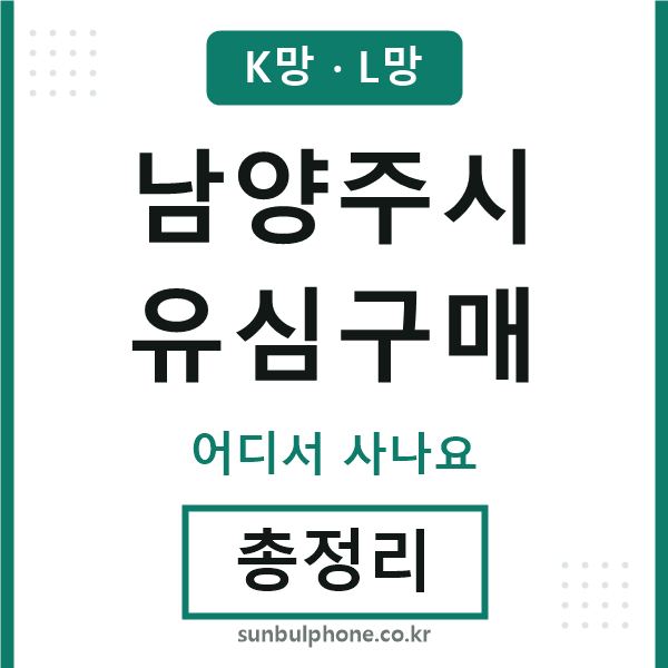 남양주 유심구매