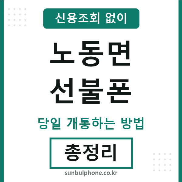 노동면선불폰