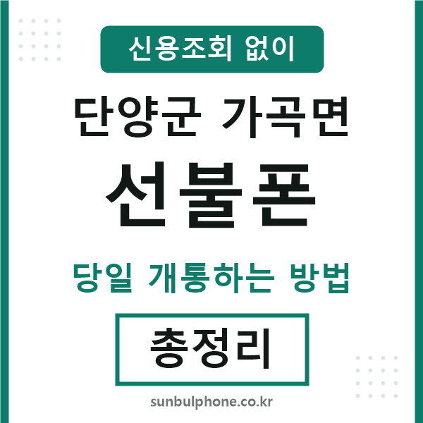단양군가곡면선불폰