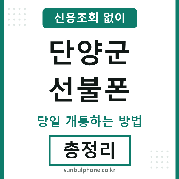 단양군선불폰
