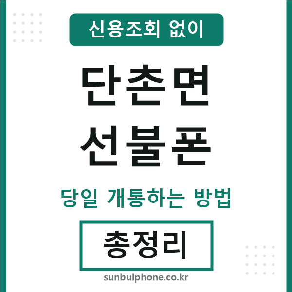 단촌면선불폰
