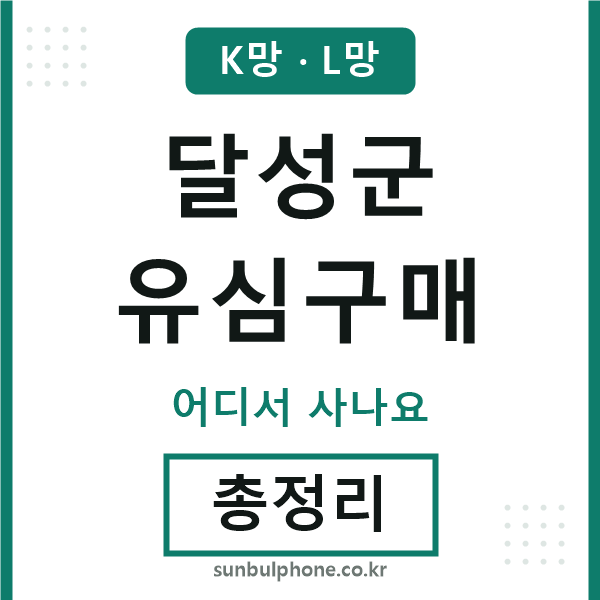 달성 유심구매
