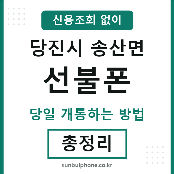 당진시송산면선불폰