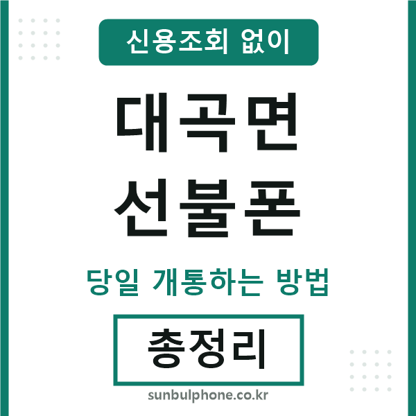 대곡면선불폰