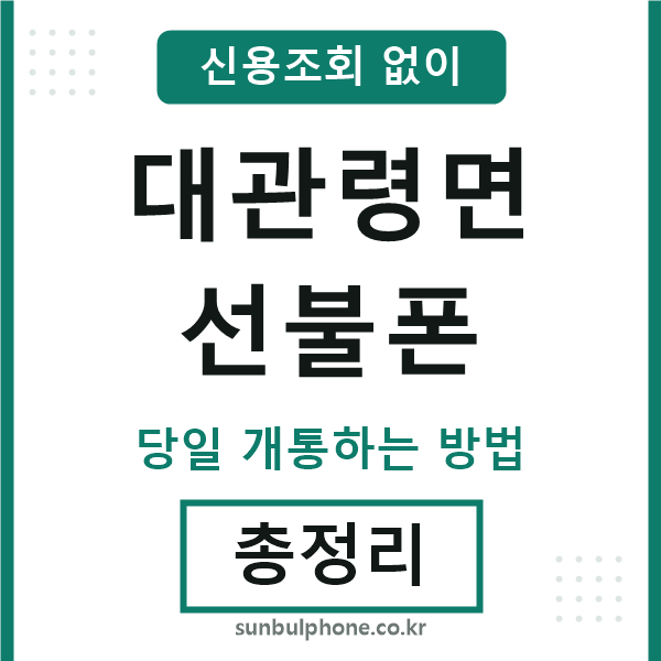 대관령면선불폰