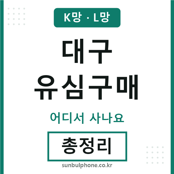 대구 유심구매