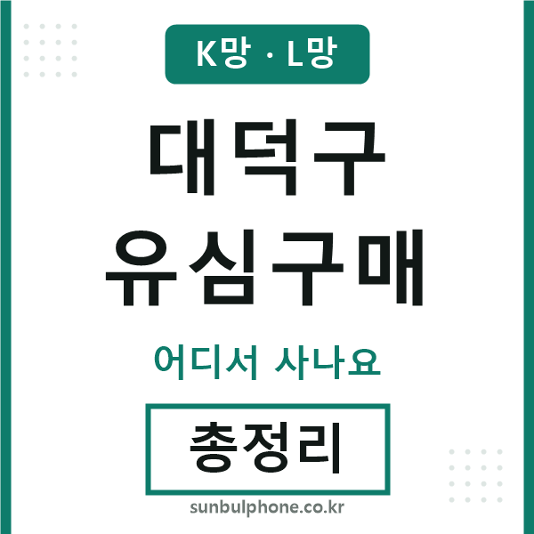 대덕 유심구매