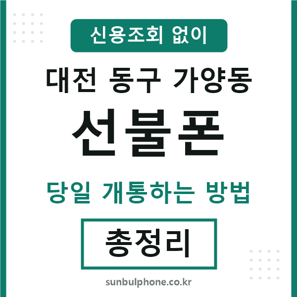 대전동구가양동선불폰
