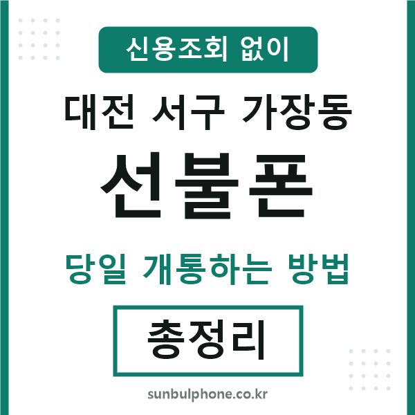대전서구가장동선불폰