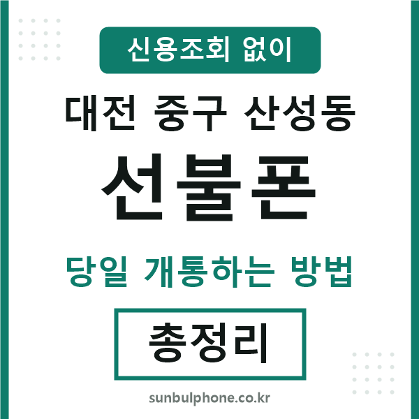 대전중구산성동선불폰
