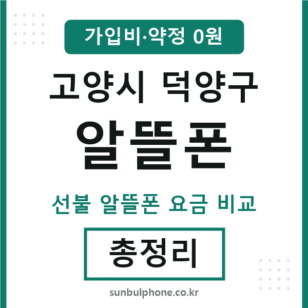 덕양구 알뜰폰