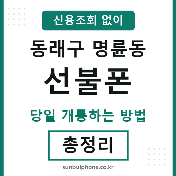 동래구명륜동선불폰