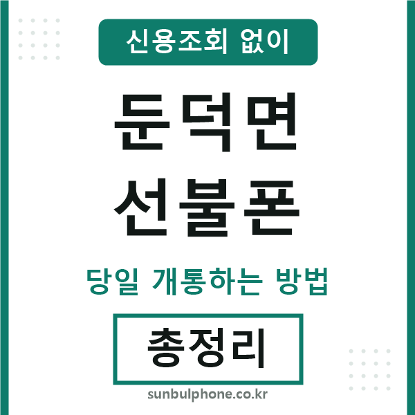 둔덕면선불폰