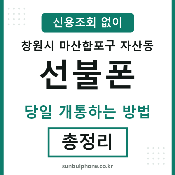 마산합포구자산동선불폰