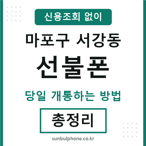 마포구서강동선불폰