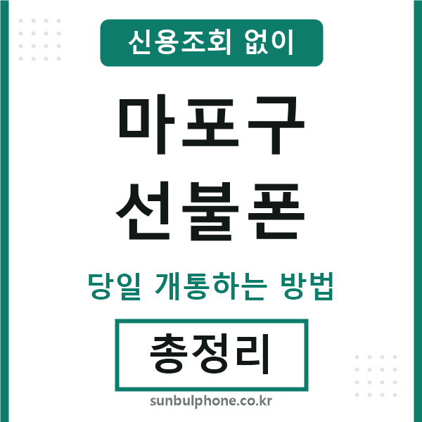 마포구선불폰