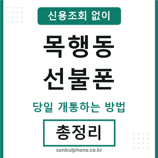 목행동선불폰