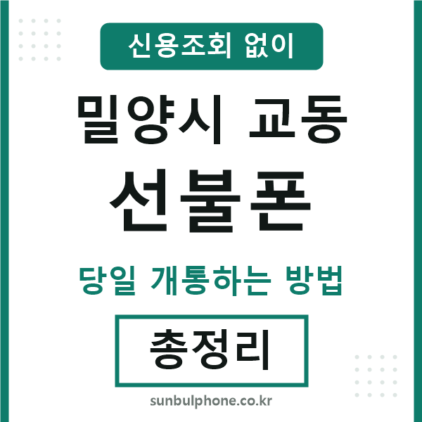 밀양시교동선불폰