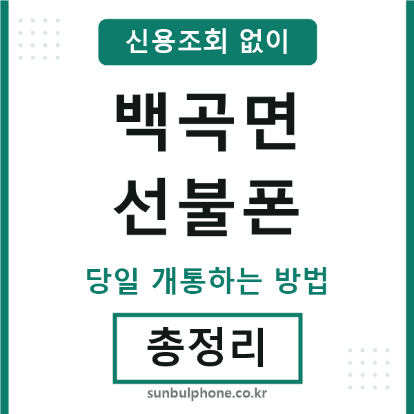 백곡면선불폰