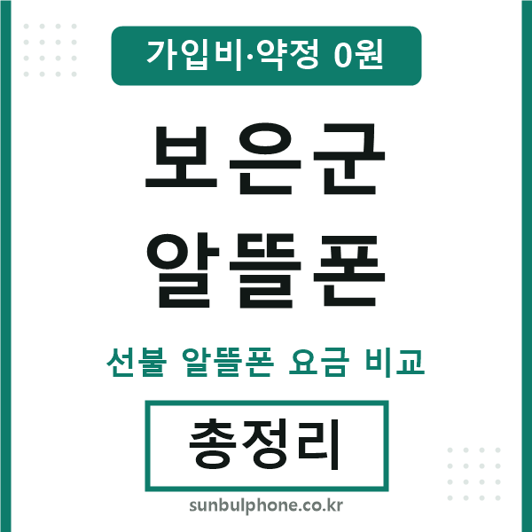 보은군 알뜰폰