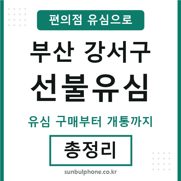 부산강서구선불유심