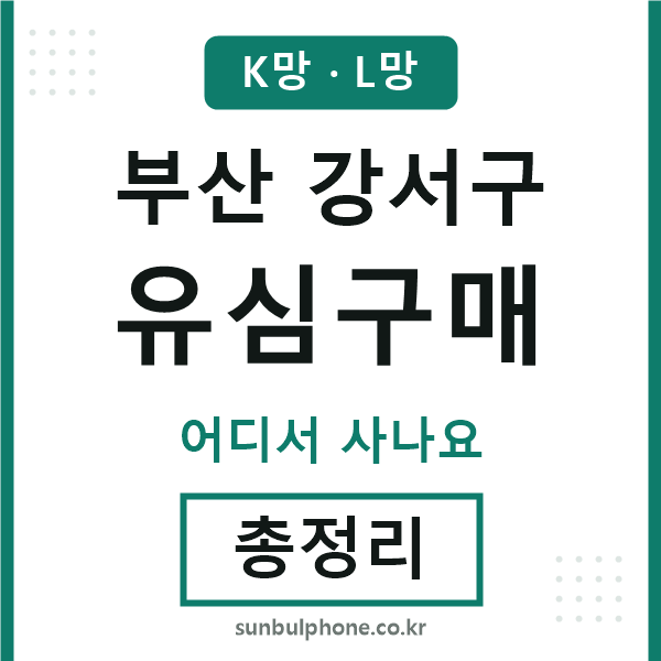 부산강서구 유심구매