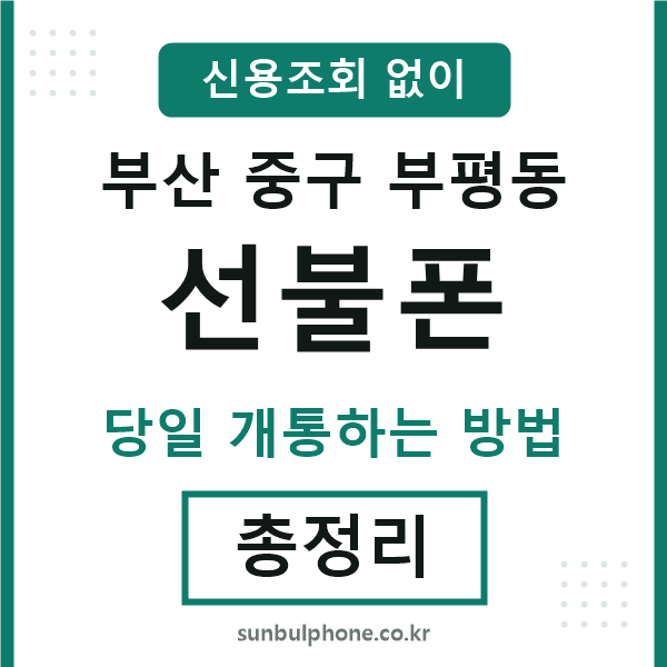 부산중구부평동선불폰