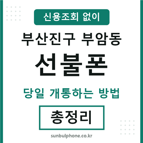 부산진구부암동선불폰
